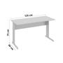 Imagem de Mesa de Escritório 135cm Web Office Cinza
