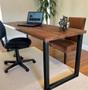 Imagem de MESA DE ESCRITÓRIO AÇO MADEIRA ESTILO INDUSTRIAL ME02 Informar cor da estrutura via mensagem após a compra