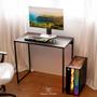 Imagem de Mesa de Escritório com Design Industrial Escrivaninha Elegante 90cm x 50cm