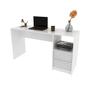 Imagem de Mesa de Escritório com Gaveteiro Ripado 2 Gavetas ME4174 Branco