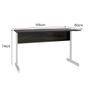Imagem de Mesa de Escritório Diretor Pé Metálico sem Gaveta com 1 passa fio - SM Super Light 15MM - 74AX155LX60P