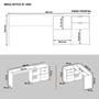 Mesa de Escritório em L 2 Gavetas 3 Nichos Office NT 2060 - Notável Móveis Imagem de Mesa de Escritório em L 2 Gavetas 3 Nichos Office NT 2060