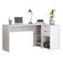 Mesa de Escritório em L 2 Gavetas 3 Nichos Office NT 2060 - Notável Móveis Imagem de Mesa de Escritório em L 2 Gavetas 3 Nichos Office NT 2060