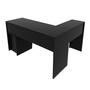 Imagem de Mesa de Escritório em L com 2 Gavetas - Preto