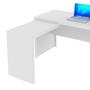 Imagem de Mesa de Escritório em L com Montagem Reversível e 3 Gavetas