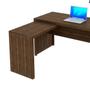 Imagem de Mesa de Escritório em L com Montagem Reversível e 3 Gavetas