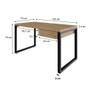 Mesa de Escritório Retangular Miguel 1 GV Vermont e Preta 135 cm - Mobly Imagem de Mesa de Escritório Retangular Miguel 1 GV Vermont e Preta 135 cm