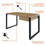 Mesa de Escritório Retangular Miguel 1 GV Vermont e Preta 135 cm - Mobly Imagem de Mesa de Escritório Retangular Miguel 1 GV Vermont e Preta 135 cm