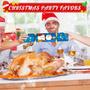 Imagem de Mesa de Festa Favor Jorfin - Pacote com 10 (Natal, Branco e Azul)