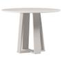 Imagem de Mesa De Jantar 100x100 Cm Isabela Com Vidro Off White - New Ceval