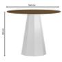 Imagem de Mesa de Jantar 100x100 cm Isis sem Vidro Off White Imbuia  New Ceval