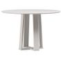 Imagem de Mesa de Jantar 120 cm Isabela com Vidro Off White  New Ceval