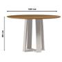 Imagem de Mesa De Jantar 120 Cm Isabela Sem Vidro Off White Ype - New Ceval