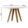 Imagem de Mesa de Jantar 120x80 cm Mariah com Vidro Ype Off White  New Ceval