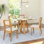 Imagem de Mesa de Jantar 135cm com 4 Cadeiras Dalla Costa 100%MDF