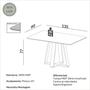 Imagem de Mesa de Jantar 135cm com 4 Cadeiras Dalla Costa 100%MDF