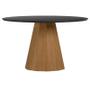 Imagem de Mesa de Jantar 135x135 cm Isis com Vidro Ype Preto  New Ceval
