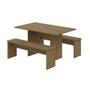 Imagem de Mesa de Jantar 135x80x74cm 2,5cm com 1 Banco Essence
