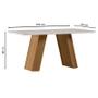 Imagem de Mesa de Jantar 160x90 cm Fernanda com Vidro Ype Off White  New Ceval