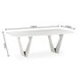 Imagem de Mesa de Jantar 170x110cm Lavanda Herval