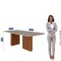 Imagem de Mesa de Jantar 210cm Retangular Ester Cimol