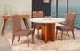 Imagem de Mesa de jantar + 4 cadeiras Milão Tampo 120 cm Terracota