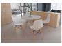 Imagem de Mesa de Jantar 4 Cadeiras Redonda Branca Empório Tiffany Eames