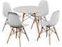 Imagem de Mesa de Jantar 4 Cadeiras Redonda Branca Empório Tiffany Eames