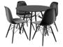 Imagem de Mesa de Jantar 4 Cadeiras Redonda Preto Empório Tiffany Eames