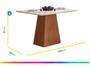 Imagem de Mesa de Jantar 4 Cadeiras Retangular Freijo e Off DJ Móveis Copenhague