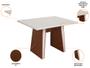 Imagem de Mesa de Jantar  4 Cadeiras Retangular Naturalle e Off-White Tampo de MDF Verona Móveis São Carlos