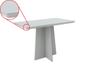 Imagem de Mesa de Jantar 4 Lugares Anitta Canto Redondo OffWhite MDF 120x80 - New Ceval