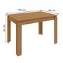 Imagem de Mesa de Jantar 4 Lugares Athenas Apogeu Amêndoa Clean/Suede Animale Bege - Móveis Lopas