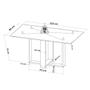 Imagem de Mesa de Jantar 4 Lugares com Vidro Pajero Mel/Perola/Off White - Viero Móveis
