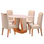 Mesa de Jantar 4 Lugares Los Angeles Mel/Blonde/Nude - Panorama Móveis Imagem de Mesa de Jantar 4 Lugares Los Angeles Mel/Blonde/Nude - Panorama Móveis