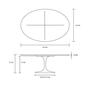 Imagem de Mesa de Jantar 4 Lugares Tulipa Oval Saarinen Via Lactea