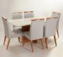 Imagem de Mesa de jantar + 6 cadeiras Paris tampo 180 cm Castanho