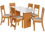 Imagem de Mesa de Jantar 6 Cadeiras Retangular Freijo e Off White Indekes Luiza
