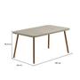 Imagem de Mesa de Jantar 6 Lug Retangular 1,6m Stellar Carraro Pet Ros