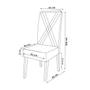 Imagem de Mesa de Jantar 8 Lugares Easy com Vidro Mel/Marfim/Off White - Viero Móveis