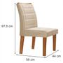 Imagem de Mesa de Jantar 8 Lugares Itália com Vidro Cinamomo/Off White/Bege - Panorama Móveis