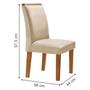 Imagem de Mesa de Jantar 8 Lugares Nápoles/Luísa com Vidro Cinamomo/Off White/Bege - Cel Móveis