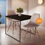 Imagem de Mesa de Jantar 80x80cm Moderna Industrial - Design Compacto para 4 Lugares em MDF