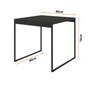 Imagem de Mesa de Jantar 80x80cm Moderna Industrial - Design Compacto para 4 Lugares em MDF