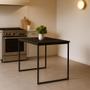 Imagem de Mesa de Jantar 80x80cm Moderna Industrial - Design Compacto para 4 Lugares em MDF