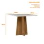 Imagem de Mesa de Jantar Ambiente Anitta 90x90 cm com Vidro Ype Off White e 4 Cadeiras Mariana Ype Veludo Nude  New Ceval