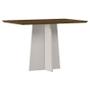 Imagem de Mesa de Jantar Anitta 120x80 cm sem Vidro Off White Imbuia  New Ceval