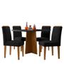 Imagem de Mesa de Jantar Anitta 120x80 com 4 Cadeiras Ana - New Ceval