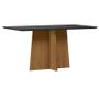 Imagem de Mesa de Jantar Anitta 160x90 cm com Vidro Ype Preto  New Ceval