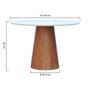 Imagem de Mesa de Jantar Base Cone Tampo Laminado/Laqueado Ø120